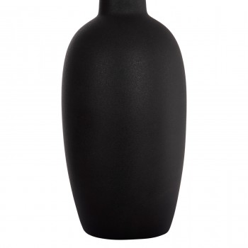 ΕΠΙΤΡΑΠΕΖΙΟ ΚΕΡΑΜΙΚΟ ΔΙΑΚΟΣΜΗΤΙΚΟ ELENDIL HM4591.02 ΜΑΥΡΟ ΜΑΤ Φ12x39.5Υεκ