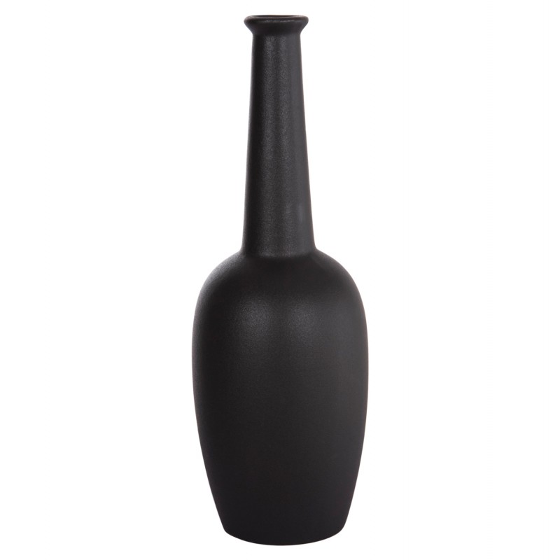 ΕΠΙΤΡΑΠΕΖΙΟ ΚΕΡΑΜΙΚΟ ΔΙΑΚΟΣΜΗΤΙΚΟ ELENDIL HM4592.02 ΜΑΥΡΟ ΜΑΤ Φ10x30Υεκ