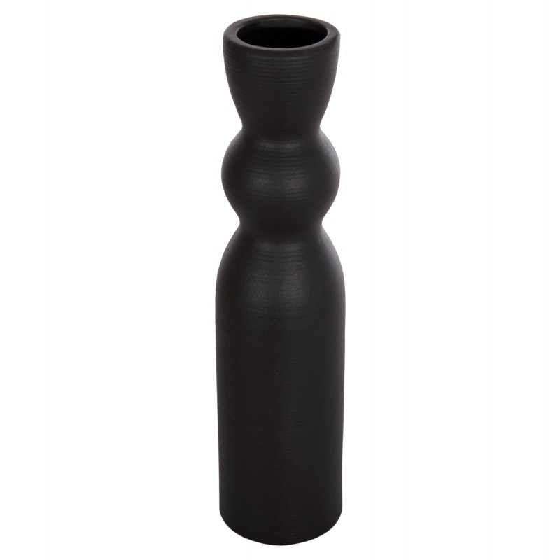 ΕΠΙΤΡΑΠΕΖΙΟ ΚΕΡΑΜΙΚΟ ΔΙΑΚΟΣΜΗΤΙΚΟ SCEPTER HM4614.02 ΜΑΥΡΟ ΜΑΤ Φ8x35Υ εκ.