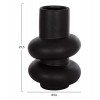 ΕΠΙΤΡΑΠΕΖΙΟ ΚΕΡΑΜΙΚΟ ΔΙΑΚΟΣΜΗΤΙΚΟ ROOK HM4627.02 ΜΑΥΡΟ ΜΑΤ Φ16x25,5Υεκ