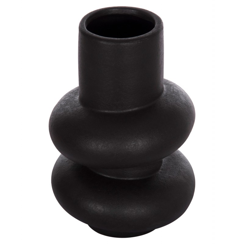 ΕΠΙΤΡΑΠΕΖΙΟ ΚΕΡΑΜΙΚΟ ΔΙΑΚΟΣΜΗΤΙΚΟ ROOK HM4627.02 ΜΑΥΡΟ ΜΑΤ Φ16x25,5Υεκ