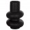 ΕΠΙΤΡΑΠΕΖΙΟ ΚΕΡΑΜΙΚΟ ΔΙΑΚΟΣΜΗΤΙΚΟ ROOK HM4627.02 ΜΑΥΡΟ ΜΑΤ Φ16x25,5Υεκ