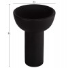 ΕΠΙΤΡΑΠΕΖΙΟ ΚΕΡΑΜΙΚΟ ΔΙΑΚΟΣΜΗΤΙΚΟ ELENDIL HM4602.02 ΜΑΥΡΟ ΜΑΤ Φ23x32Υ εκ