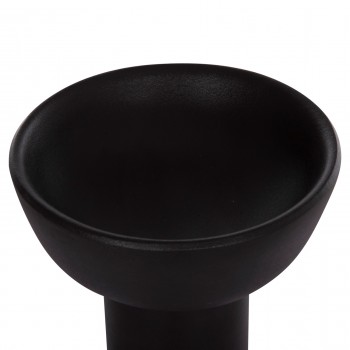 ΕΠΙΤΡΑΠΕΖΙΟ ΚΕΡΑΜΙΚΟ ΔΙΑΚΟΣΜΗΤΙΚΟ ELENDIL HM4603.02 ΜΑΥΡΟ ΜΑΤ Φ20x26.5Υεκ