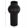 ΕΠΙΤΡΑΠΕΖΙΟ ΚΕΡΑΜΙΚΟ ΔΙΑΚΟΣΜΗΤΙΚΟ SCEPTER HM4605.02 ΜΑΥΡΟ ΜΑΤ Φ15x30Υ εκ.