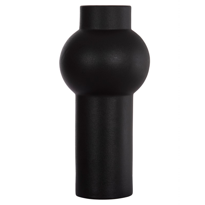 ΕΠΙΤΡΑΠΕΖΙΟ ΚΕΡΑΜΙΚΟ ΔΙΑΚΟΣΜΗΤΙΚΟ SCEPTER HM4605.02 ΜΑΥΡΟ ΜΑΤ Φ15x30Υ εκ.