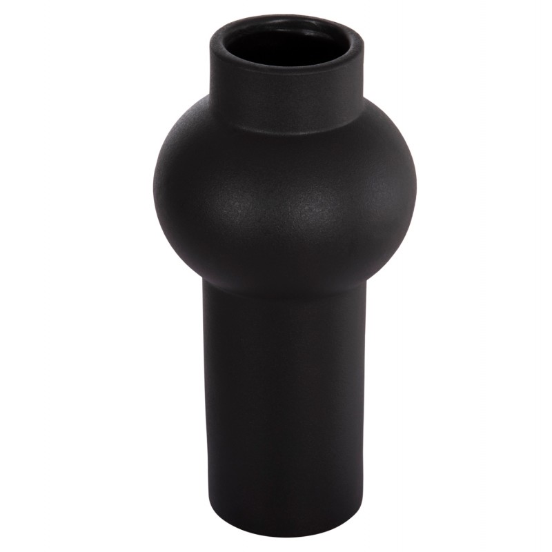 ΕΠΙΤΡΑΠΕΖΙΟ ΚΕΡΑΜΙΚΟ ΔΙΑΚΟΣΜΗΤΙΚΟ SCEPTER HM4605.02 ΜΑΥΡΟ ΜΑΤ Φ15x30Υ εκ.