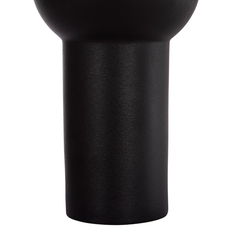 ΕΠΙΤΡΑΠΕΖΙΟ ΚΕΡΑΜΙΚΟ ΔΙΑΚΟΣΜΗΤΙΚΟ SCEPTER HM4605.02 ΜΑΥΡΟ ΜΑΤ Φ15x30Υ εκ.