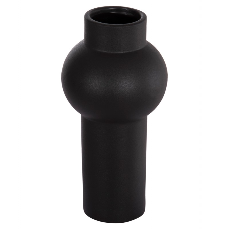 ΕΠΙΤΡΑΠΕΖΙΟ ΚΕΡΑΜΙΚΟ ΔΙΑΚΟΣΜΗΤΙΚΟ SCEPTER HM4605.02 ΜΑΥΡΟ ΜΑΤ Φ15x30Υ εκ.