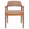 ΠΟΛΥΘΡΟΝΑ JAMES HM18259 TEAK WOOD ΜΕ ΣΑΜΠΑΝΙ ΥΦΑΣΜΑ 57x52x76Υεκ.