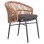 ΠΟΛΥΘΡΟΝΑ ΑΛΟΥΜΙΝΙΟΥ ORIN HM6265.01 ΣΚΟΥΡΟ ΓΚΡΙ- P.E.RATTAN ΣΕ ΦΥΣΙΚΟ 58x61x75Υεκ.