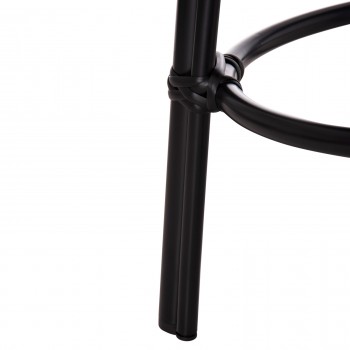 ΣΚΑΜΠΟ ΑΛΟΥΜΙΝΙΟΥ CHINO HM6285.02 BAMBOO LOOK & TEXTILENE ΣΕ ΜΑΥΡΟ Φ36x46Υεκ.