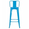 ΣΚΑΜΠΟ BAR-PRO ME ΠΛΑΤΗ ΜΕΤΑΛΛΙΚΟ MELITA HM8643.48 ΜΠΛΕ 42x42x100Υεκ.
