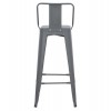 ΣΚΑΜΠΟ BAR ME ΠΛΑΤΗ ΜΕΤΑΛΛΙΚΟ MELITA-PRO HM8643.50 ΓΚΡΙ 42x42x100Υεκ.