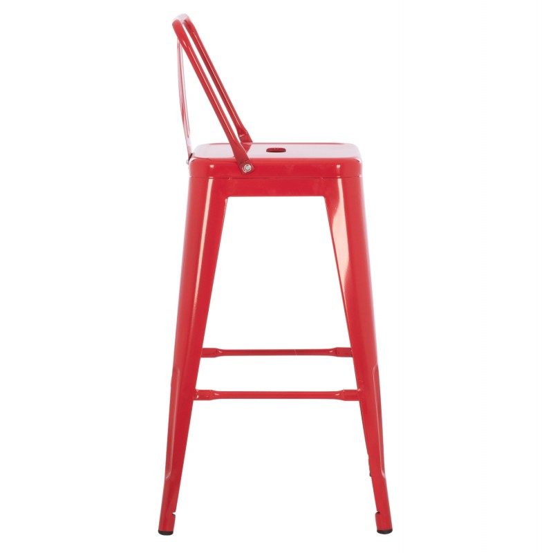 ΣΚΑΜΠΟ ΜΠΑΡ ΜΕΣΑΙΟΥ ΥΨΟΥΣ ΜΕΤΑΛΛΙΚΟ MELITA-PRO HM8574.44 ΚΟΚΚΙΝΟ 43x43x88Υεκ.
