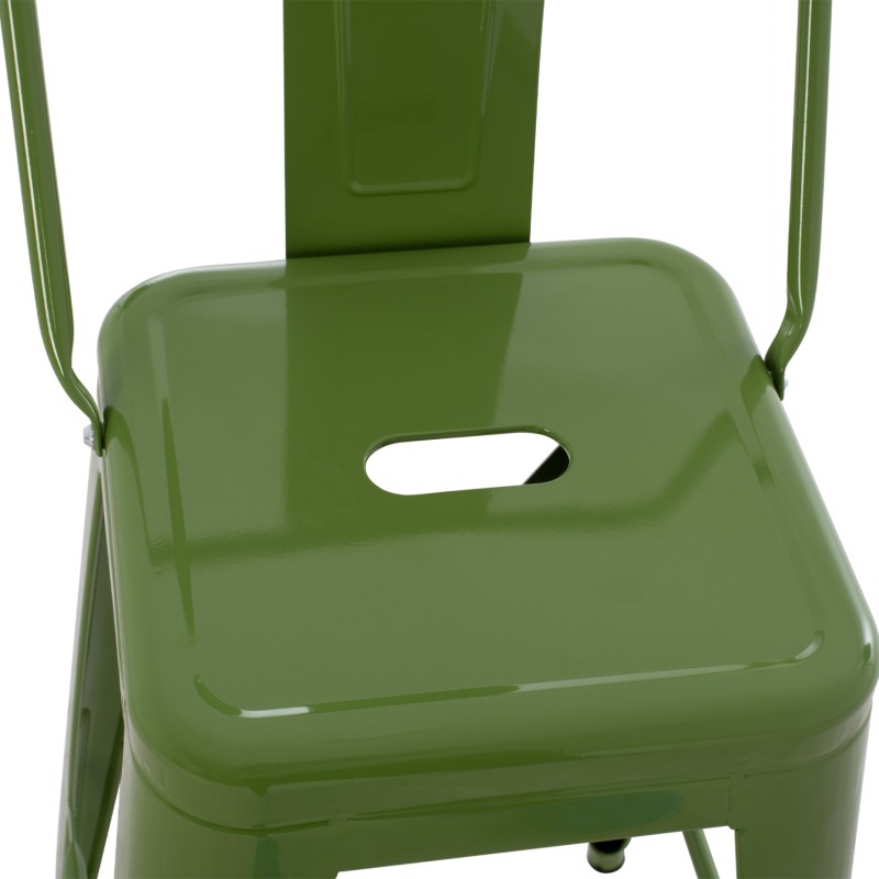 ΣΚΑΜΠΟ ΜΠΑΡ ΜΕΣΑΙΟΥ ΥΨΟΥΣ ΜΕΤΑΛΛΙΚΟ MELITA-PRO HM8574.53 LIGHT OLIVE GREEN 43x43x88Υεκ.