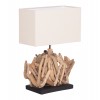ΕΠΙΤΡΑΠΕΖΙΟ ΟΡΘΟΓΩΝΙΟ ΦΩΤΙΣΤΙΚΟ TWIGGY HM4424 DRIFTWOOD & ΛΕΥΚΟ ΚΑΠΕΛΟ 35.5x15x47Υεκ.