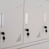 ΦΟΡΙΑΜΟΣ ΜΕΤΑΛΛΙΚΟΣ BEXLEY ΜΕ 12 ΝΤΟΥΛΑΠΑΚΙΑ ΜΕ ΚΛΕΙΔΙ HM5637.11 ΓΚΡΙ 90x45x185Υεκ