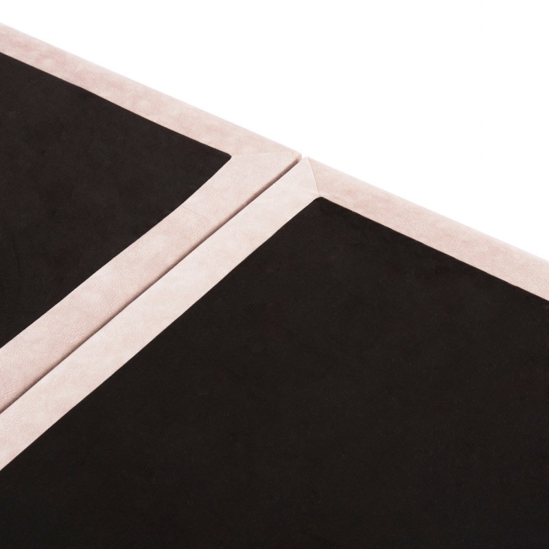 ΚΡΕΒΑΤΙ MALENA HM638.22 ΜΠΕΖ ΥΦΑΣΜΑ Τ. NUBUCK ΓΙΑ ΣΤΡΩΜΑ 150x200εκ.