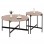 ΣΕΤ 2ΤΜΧ ΤΡΑΠΕΖΙΑ ΣΑΛΟΝΙΟΥ RONDA HM21089.02 MDF ΣΟΝΑΜΑ Φ80εκ & Φ50εκ