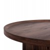 ΣΕΤ 2ΤΜΧ ΤΡΑΠΕΖΙΑ ΣΑΛΟΝΙΟΥ MARGON HM21084 MDF ΣΚΟΥΡΟ ΚΑΦΕ Φ80εκ & Φ45εκ