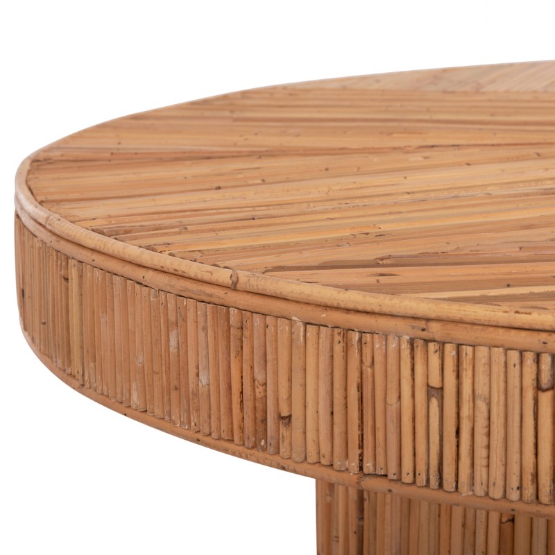 ΤΡΑΠΕΖΙ ΤΡΑΠΕΖΑΡΙΑΣ GATSBY HM9884 ΦΥΣΙΚΟ RATTAN ΣΕ ΦΥΣΙΚΟ ΧΡΩΜΑ Φ120x76Υεκ.