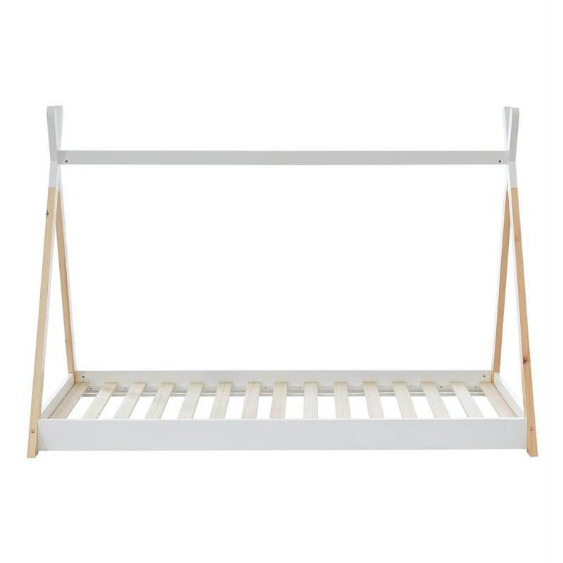 ΚΡΕΒΑΤΙ ΠΑΙΔΙΚΟ MUNK HM699.03 τ.MONTESSORI ΞΥΛΟ ΠΕΥΚΟΥ ΦΥΣΙΚΟ-ΛΕΥΚΟ- 190x90εκ