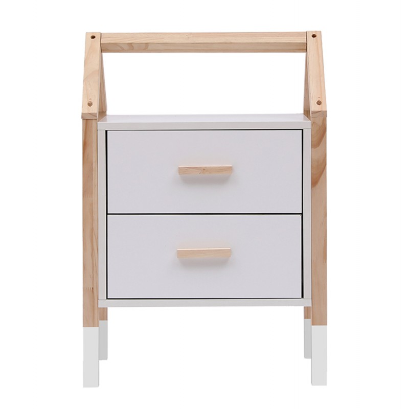 ΚΟΜΟΔΙΝΟ ΠΑΙΔΙΚΟ PEPE HM2489.03 ΛΕΥΚΗ ΜΕΛΑΜΙΝΗ-ΠΕΥΚΟ ΣΕ ΦΥΣΙΚΟ 46x30x67Υεκ.