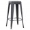 ΣΚΑΜΠΟ ΜΠΑΡ ΜΕΤΑΛΛΙΚΟ MELITA-PRO HM8642.50 ΣΕ ΓΚΡΙ 43x43x78Υεκ.