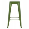ΣΚΑΜΠΟ ΜΠΑΡ ΜΕΤΑΛΛΙΚΟ MELITA-PRO HM8642.53 ΣΕ LIGHT OLIVE GREEN 43x43x78Υεκ.