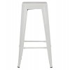 ΣΚΑΜΠΟ ΜΠΑΡ ΜΕΤΑΛΛΙΚΟ MELITA-PRO HM8642.41 ΣΕ ΛΕΥΚΟ ΜΑΤ 43x43x78Υεκ.