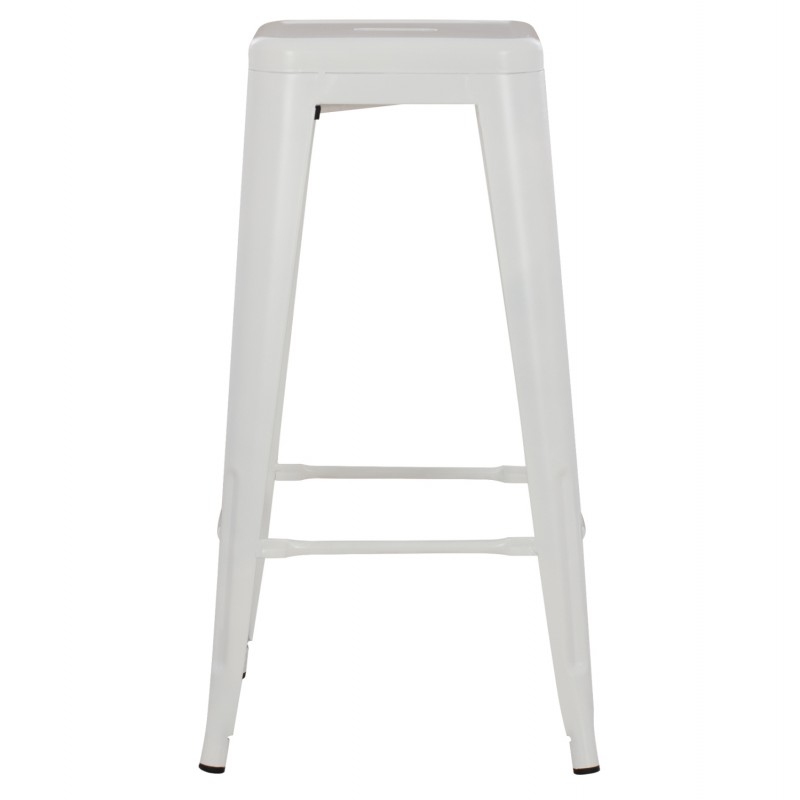 ΣΚΑΜΠΟ ΜΠΑΡ ΜΕΤΑΛΛΙΚΟ MELITA-PRO HM8642.41 ΣΕ ΛΕΥΚΟ ΜΑΤ 43x43x78Υεκ.