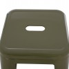 ΣΚΑΜΠΟ ΜΠΑΡ ΜΕΤΑΛΛΙΚΟ MELITA-PRO HM8642.43 ΣΕ DARK OLIVE 43x43x78Υεκ.