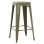ΣΚΑΜΠΟ ΜΠΑΡ ΜΕΤΑΛΛΙΚΟ MELITA-PRO HM8642.43 ΣΕ DARK OLIVE 43x43x78Υεκ.