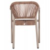 ΠΟΛΥΘΡΟΝΑ ΑΛΟΥΜΙΝΙΟΥ LUCCI HM6266.02 MOKA ΣΚΕΛΕΤΟΣ-P.E.RATTAN ΦΥΣΙΚΟ 58x56x79Υεκ