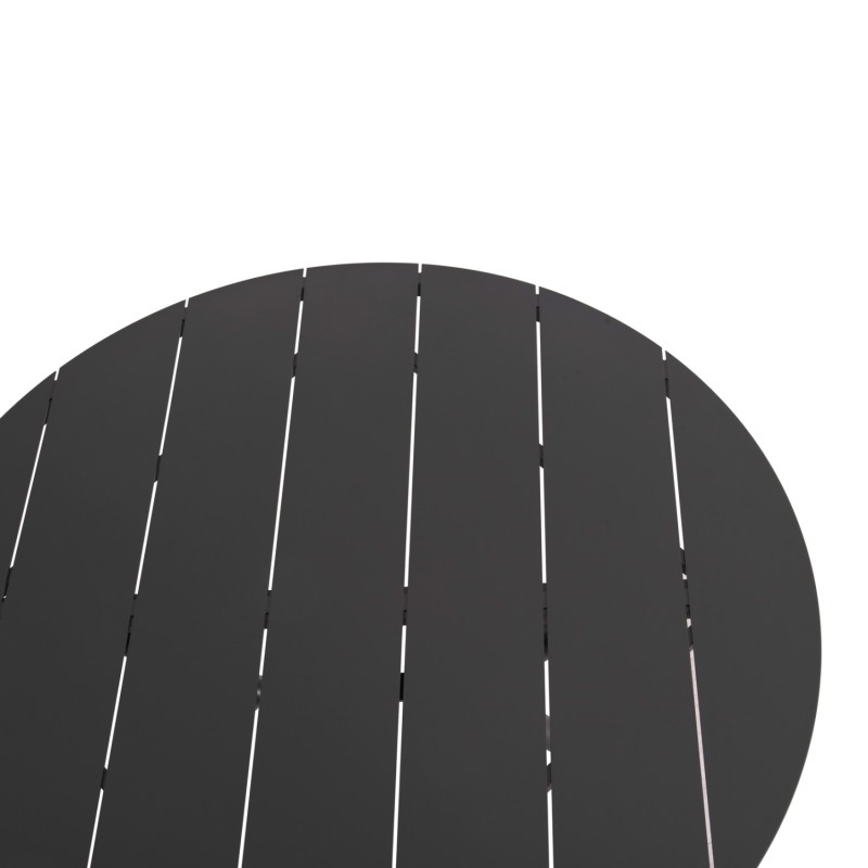 ΤΡΑΠΕΖΙ ΑΛΟΥΜΙΝΙΟΥ ΣΤΡΟΓΓΥΛΟ HIGER HM6290.01 ΓΚΡΙ Φ126x74Υεκ.