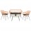 ΣΕΤ ΣΑΛΟΝΙ ΕΞΩΤΕΡΙΚΟΥ ΧΩΡΟΥ 4ΤΜΧ ALLEGRA HM21052 WICKER-ΜΕΤΑΛΛΟ