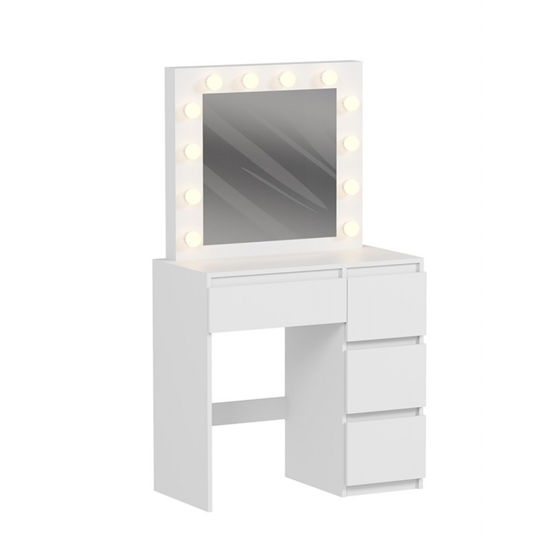 ΤΟΥΑΛΕΤΑ ΜΕ ΦΩΤΙΣΜΟ LED & ΣΥΡΤΑΡΙΑ KEITLIN HM2499.03 ΜΕΛΑΜΙΝΗ ΣΕ ΛΕΥΚΟ 80x40x140Υεκ.
