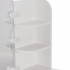 ΤΟΥΑΛΕΤΑ ΜΕ ΦΩΤΙΣΜΟ LED-ΡΑΦΙΑ-ΣΥΡΤΑΡΙΑ LAURYN HM2502.03 ΛΕΥΚΟ 108x40x140Υεκ