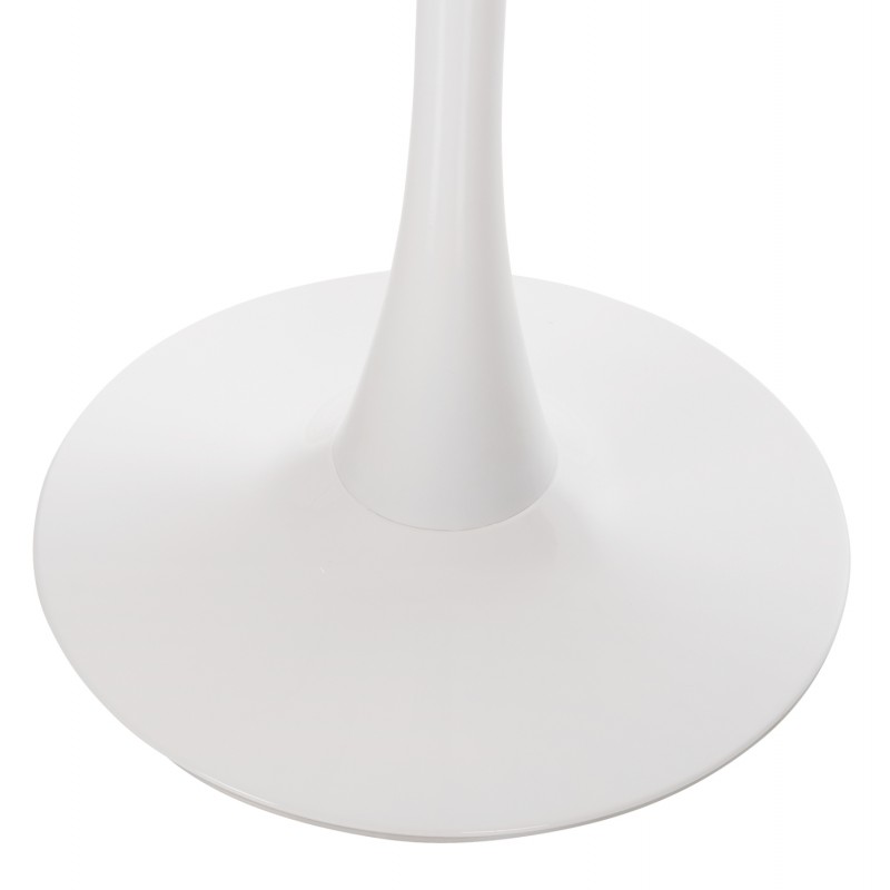 ΤΡΑΠΕΖΙ ΤΡΑΠΕΖΑΡΙΑΣ ROLLO HM9422.11 ΣΤΡΟΓΓΥΛΟ WHITE MARBLE Φ120x74Yεκ.