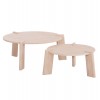 ΣΕΤ 2ΤΜΧ ΤΡΑΠΕΖΙΑ ΣΑΛΟΝΙΟΥ EQUIL HM9943.01 MDF ΜΕ ΜΕΛΑΜΙΝΗ-ΦΥΣΙΚΟ 66x66εκ + 87x87εκ