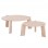 ΣΕΤ 2ΤΜΧ ΤΡΑΠΕΖΙΑ ΣΑΛΟΝΙΟΥ EQUIL HM9943.01 MDF ΜΕ ΜΕΛΑΜΙΝΗ-ΦΥΣΙΚΟ 66x66εκ + 87x87εκ