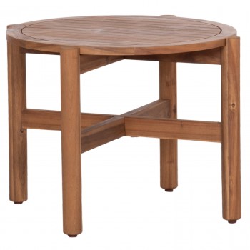 ΤΡΑΠΕΖΙ ΧΑΜΗΛΟ ΕΞ.ΧΩΡΟΥ ΣΤΡΟΓΓΥΛΟ SANJI HM6222 ΞΥΛΟ ΑΚΑΚΙΑΣ ΣΕ ΦΥΣΙΚΟ Φ66x48.5Υεκ.