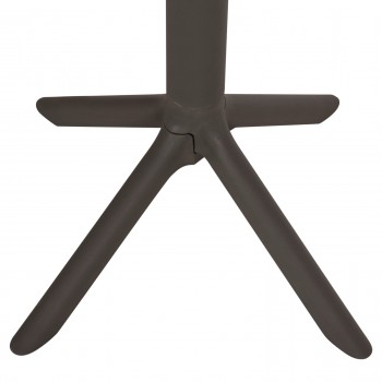 ΤΡΑΠΕΖΙ ΜΠΑΡ ΣΤΡΟΓΓΥΛΟ TERRIN HM6126.15 ΠΟΛΥΠΡΟΠΥΛΕΝΙΟ DARK OLIVE GREEN Φ60x106Υεκ.