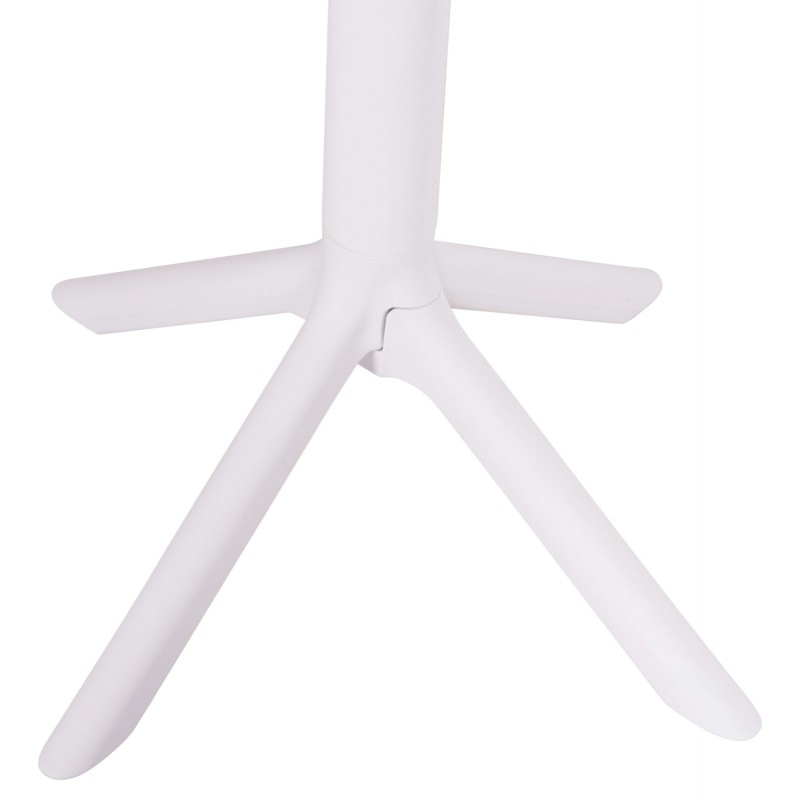 ΤΡΑΠΕΖΙ ΜΠΑΡ ΣΤΡΟΓΓΥΛΟ TERRIN HM6126.11 ΠΟΛΥΠΡΟΠΥΛΕΝΙΟ ΛΕΥΚΟ Φ60x106Υεκ.