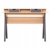 ΓΡΑΦΕΙΟ REXIN HM18290 ΜΕΛΑΜΙΝΗ ΣΕ SONAMA-ΓΚΡΙ 120x19-59x75-85,5ΥΥεκ.