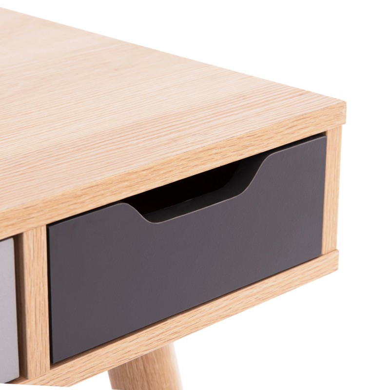 ΓΡΑΦΕΙΟ GAET HM18292 ΜΕΛΑΜΙΝΗ ΣΕ SONAMA-ΓΚΡΙ-ΛΕΥΚΟ-ΜΠΕΖ 110x50x76.5Υεκ.