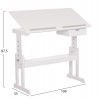 ΓΡΑΦΕΙΟ/ΣΧΕΔΙΑΣΤΗΡΙΟ ASCENT HM18289 MDF ΣΕ ΛΕΥΚΟ 109x55x87,5Υεκ