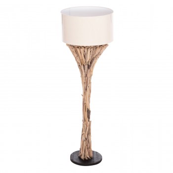 ΔΙΑΚΟΣΜΗΤΙΚΟ ΦΩΤΙΣΤΙΚΟ ΔΑΠΕΔΟΥ ALTAR HM4433 DRIFTWOOD--ΛΕΥΚΟ PVC Φ45x142Υεκ.