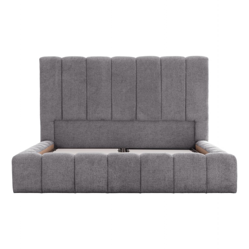 ΚΡΕΒΑΤΙ REMO ΜΕ ΑΠΟΘΗΚΕΥΤΙΚΟ ΧΩΡΟ HM719.22 ΥΦΑΣΜΑ ΜΠΟΥΚΛΕ ΓΚΡΙ-ΓΙΑ ΣΤΡΩΜΑ 160x200εκ